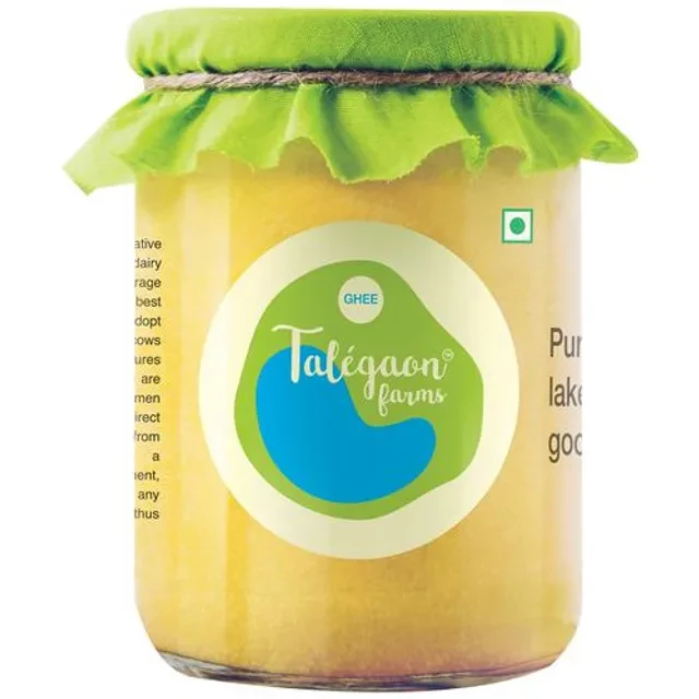Talegaon Farms Pure Homemade Ghee-Tuppa, 500 ml Glass Bottle-1.webp